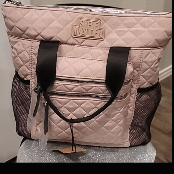 Steve Madden BJaxie Quilted Backpack/Tote Bag